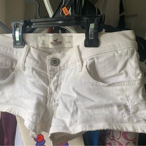 Hollister shorts size 0 white